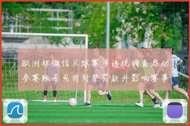 欧洲杯微信买球赛涉违规调查启动参赛账号或将封禁罚款并影响赛事公信力